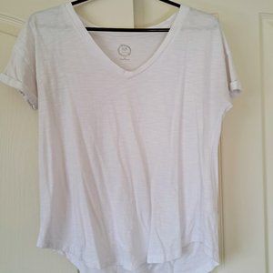 Black And White 24/7 V Neck Tee's